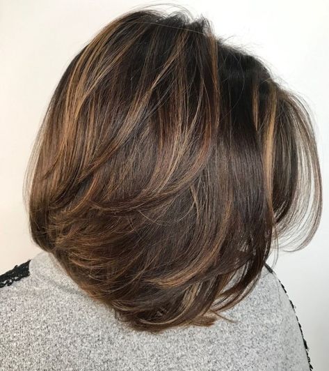 Elegant Mid-Length Layered Bob Cut Bob Pendek, Medium Brunette Hair, Medium Length Layered Haircuts, Shoulder Length Layered, Medium Length Layers, Medium Brown Hair, Medium Layered Haircuts, Medium Layered Hair, Hair Adviser