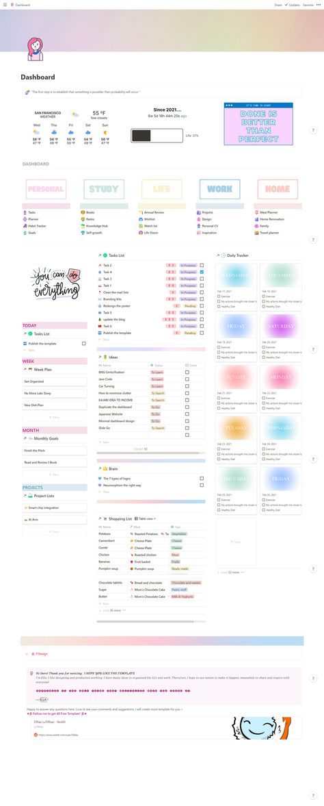 #Organisation #Notion_Organization #Notion_Study #Notion_Boards Notion Study, Notion Organization, Notion Inspiration, Notion Setup, Scratch Book, Notion Inspo, Notion Ideas, Life Planner Organization, Notion Templates