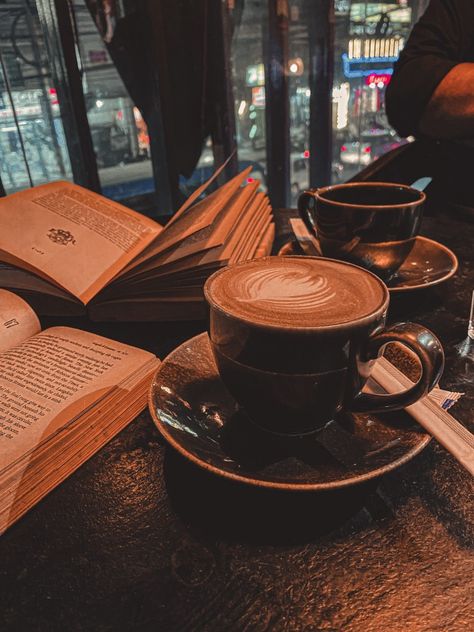 Cafe Playlist Cover, Busy Coffee Shop Aesthetic, City Cafe Aesthetic, Coffee And Book Shop Aesthetic, Coffee Library Aesthetic, Reading At A Cafe, Fall Cafe Aesthetic, Coffee And Tea Aesthetic, Reading In Coffee Shop