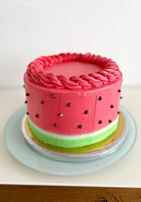 Watermelon Cake Decoration, Cookies Design, Chocolate Cake Designs, Cookie Decoration, Watermelon Cake, Watermelon Designs, Watermelon Birthday, Mini Cakes Birthday, Cake Inspo