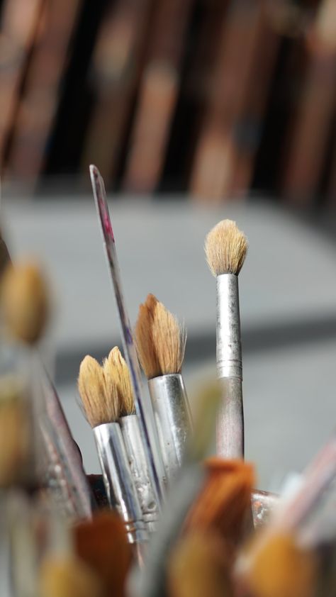 Paint brushes on selective focus photography photo – Free U.a.e Image on Unsplash Visual Elements Of Art, Selective Focus Photography, Acrylic Paint Brushes, Contemporary Fantasy, Art Challenges, Artist Materials, Paint Tubes, Best Brushes, Focus Photography