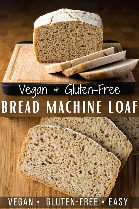 No Egg Gluten Free Bread, Bread Machine Gf Bread, Healthy Gluten Free Bread Machine Recipes, Bread Machine Gluten Free Recipes, Gluten Free Dairy Free Bread Machine, Bread Maker Gluten Free Bread Recipe, Vegan Gluten Free Bread Machine Recipes, Egg Free Gluten Free Bread, Gluten Free Bread Machine Recipes No Egg