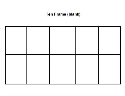 Ten+Frame+Template+Printable Ten Frame Template Free Printable, Blank 10 Frames Printable Free, Blank Ten Frames Printable Free, Ten Frames Printable Free Kindergarten, 10 Frame Printables, Ten Frames Printable Free, Ten Frames Kindergarten, Math Centers Kindergarten, Stem Crafts