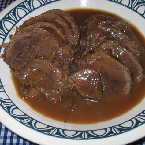 Pressure cooking your deer roast makes it so tender you can cut it with your fork ! We love this recipe and I'm sure your family will too. Deer Roast, Roast With Gravy, Italian Pot Roast, Elk Recipes, Venison Roast, Deer Recipes, Pressure Cooking Recipes, Electric Pressure Cooker Recipes, Deer Meat Recipes