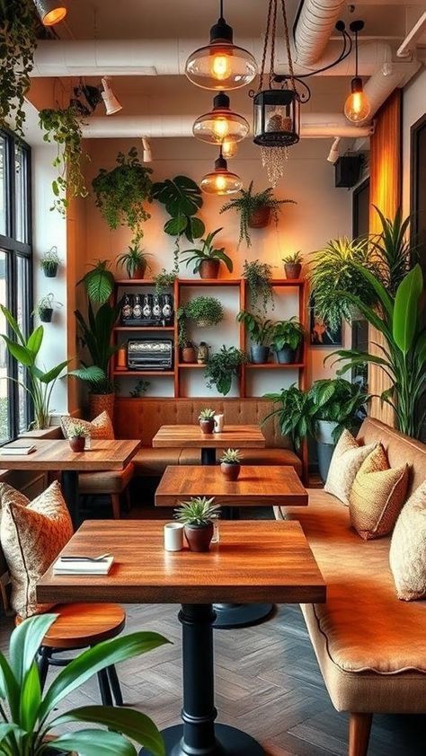 7 Fresh Ideas for Coffee Shop Interior Design to Inspire Your Next Project Urban Coffee Shop Design, Cosy Coffee Shop Interiors, Internet Cafe Design Ideas, Cafe Space Design, High End Coffee Shop, Small Space Coffee Shop, Student Coffee Shop, Coffee Shops Aesthetics, Small Coffee Shop Layout