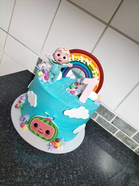 Jj Cocomelon, Cocomelon Cake, 3rd Birthday Cakes, 3rd Birthday, Birthday Cakes, Kids Birthday Party, Cake Designs, 2nd Birthday, Wedding Cake