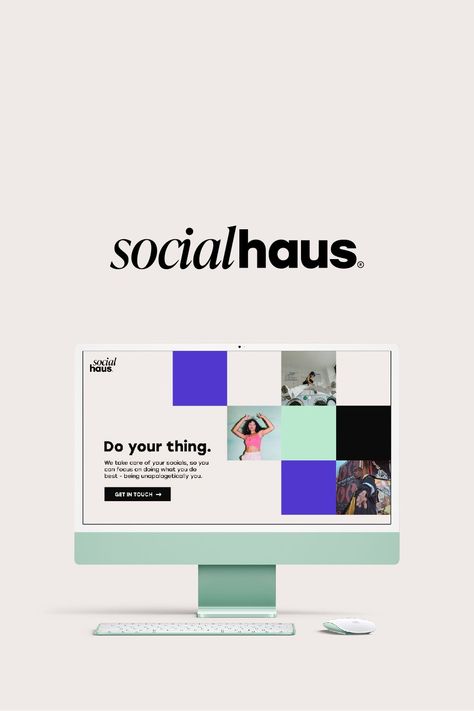 Social Haus | Marketing & Social Media Management Agency | Brand Identity & Logo Design #online🍫. Creative Media Logo, Digital Marketing Brand Identity, Marketing Agency Moodboard, Social Media Management Agency, Marketing Company Branding, Media Agency Branding, Pr Agency Branding, Marketing Color Palette, Social Media Agency Branding