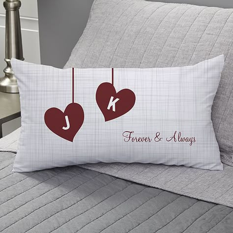 Wedding Pillows Personalized Gift Ideas, Valentine Pillows, Sweet Sayings, Valentines Pillows, Love Pillow, Personalized Throw Pillow, Big Pillows, Personalized Pillow Cases, Grey Throw Pillows