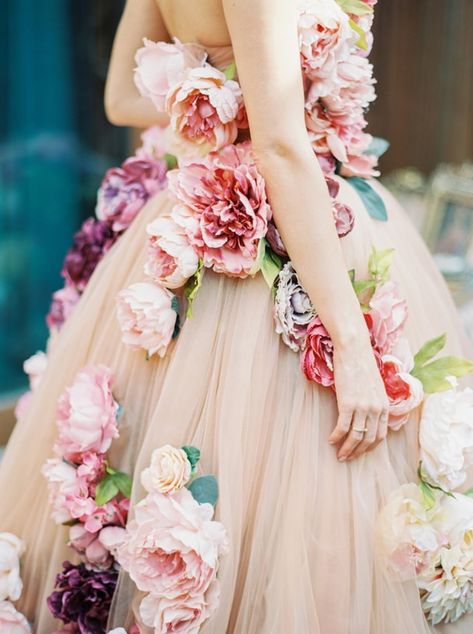 25 Floral & Flower Wedding Dresses | SouthBound Bride Lobelia Cardinalis, Russian Wedding, Floral Wedding Dress, Gorgeous Wedding Dress, Best Wedding Dresses, Wedding Dress Inspiration, Gorgeous Gowns, Flower Dresses, Gorgeous Wedding