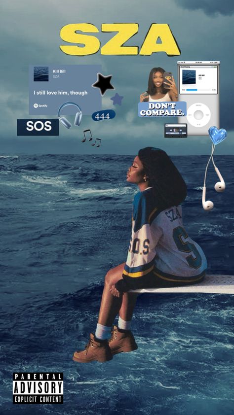 #sza #szacollage #sossza #szasos #sos #collageart #collage #aesthetic #moodboard #music Shuffles Wallpaper Aesthetic, Music Artist Wallpaper Aesthetic, Sza Wallpapers Aesthetic, Aesthetic Background Y2k, Sza Aesthetic Wallpaper Iphone, Sza Poster Art, Sza Aesthetic Wallpaper Blue, Sza Collage, Sza Collage Wallpaper