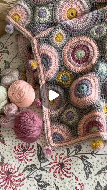 Jane Crowfoot @ JANIE CROW on Instagram: "Pssssst, let the sound of Dusty soooothe you while we just let you know there will be new Magic Circles kits coming to @wonderwoolwales with us this weekend 😍  #janiecrow #magiccirclesblanket #crochet #crochetlove #crochetdesign #crochetpattern #crochetkit" Janie Crow, Jane Crowfoot, Magic Circles, Just Letting You Know, Magic Circle, Crochet Kit, Crochet Designs, The Sound, This Weekend