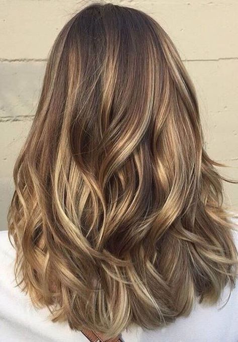 Medium Brown Hair with Buttery Blonde Highlights Carmel Blonde, Highlights Caramel, Blonde Summer, Buttery Blonde, Golden Brown Hair, Highlights Ideas, Brown Hair Shades, Carmel Color, Medium Brown Hair