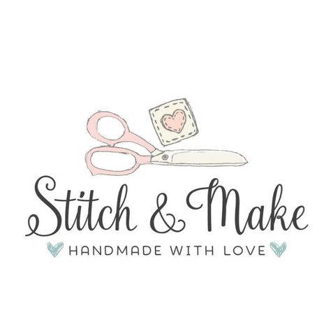 I will design high quality crafting logo with unlimited revision Sewing Business Logo, Fashion Logo Design Inspiration, Handmade Logo Design, Sewing Logo Design, Butik Design, Desain Merek, Sewing Logo, Etsy Shop Branding, Handmade Logo