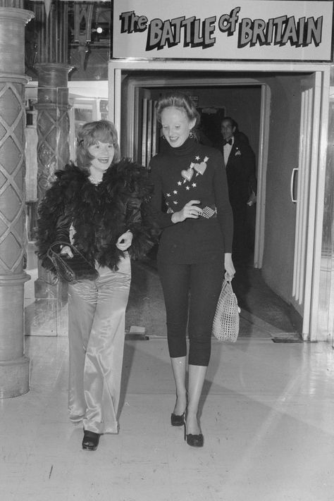 In 1968 Coddington joined British [i]Vogue[/i] as junior fashion editor, under editor-in-chief Beatrix Miller. Here she attends the Yves Saint Laurent show in London. Karen Graham, Vogue Editor In Chief, Rachel Welch, Rene Russo, Grace Coddington, Beverly Johnson, Pamela Hanson, Ali Macgraw, Helmut Newton