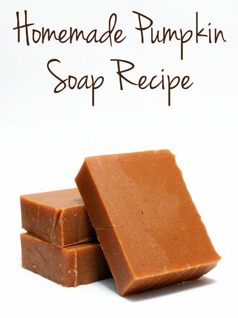 Homemade Pumpkin Soap Recipe Savon Diy, Recipe For Fall, Pumpkin Soap, Cold Process Soap Recipes, Diy Dish, Autumn Skincare, Boost Collagen, Diy Kosmetik, Soap Recipe