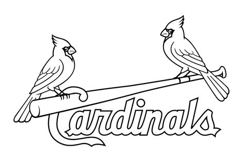 St Louis Cardinals Tattoo Ideas, Stl Cardinals Logo, St Louis Cardinals Svg, Red Cardinal Tattoos, Tattoo Doodles, St Louis Cardinals Logo, Beginner Cricut, Cricut Storage, Red Bird Tattoos