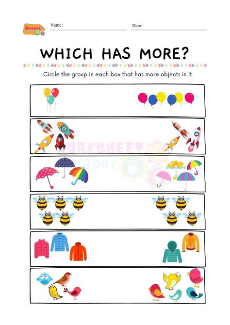 Circle The Bigger Number Worksheet, Math Things, Free Preschool Activities, Preschool Calendar, Materi Bahasa Inggris, Free Printable Puzzles, Home Images, English Activities For Kids, Preschool Tracing