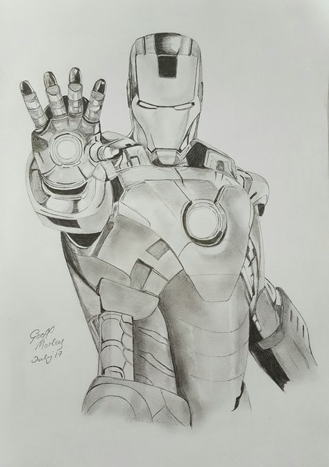 My pencil drawing of Iron Man Iron Man Face Drawing, Iron Man Drawing Pencil, How To Draw Iron Man, Iron Man Drawing Sketches, Drawing Of Iron Man, Iron Man Dibujo, Ironman Sketch, Iron Man Sketch, Cartoon Pencil Drawing