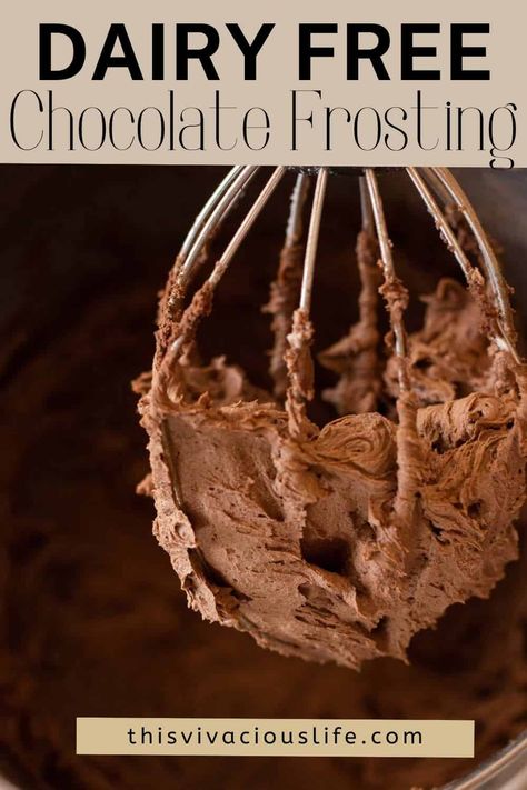 Dairy Free Frosting Recipe, Dairy Free Icing Recipe, Gf Birthday, Dairy Free Chocolate Frosting, Df Meals, Dairy Free Icing, Gluten Free Frosting, Chocolate Icing Recipes, Chocolate Frosting Recipe