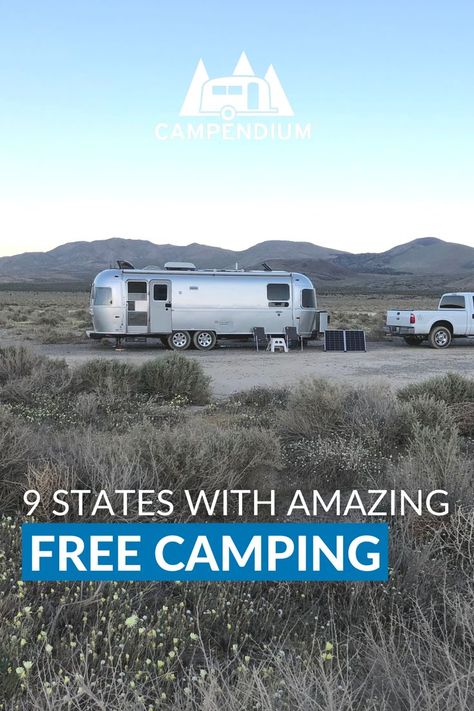 9 States With Amazing Free Camping Free Rv Camping Sites, Boondock Camping, Boondocking Rv, Boondocking Camping, Rv Boondocking, Cheap Camping, Rv Campsite, Road Trip Camping, Rv Camping Tips