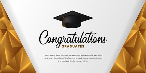 Congratulations Banner Design, Graduation Banner Design, Congratulations Background, College Background, 3d Graduation Cap, Graduation Background, Twitter Template, Graduation Message, Congratulations Banner