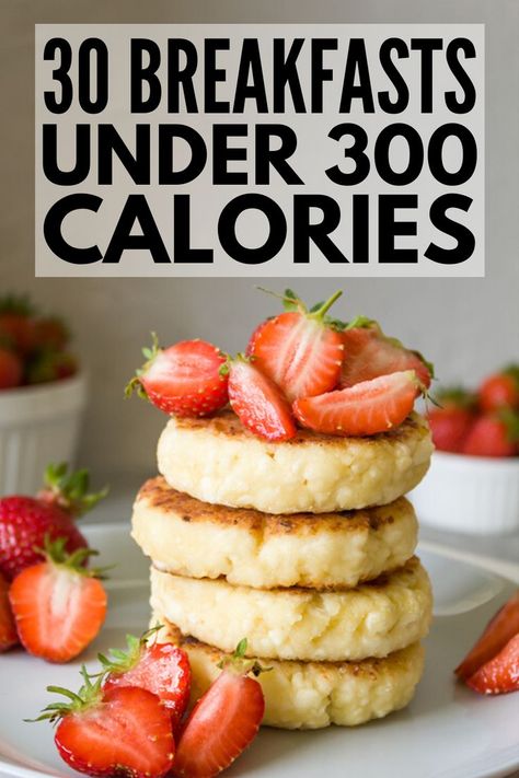 If you're looking for quick and easy breakfast ideas you can make ahead and enjoy on the go, this collection of 30 breakfasts under 300 calories is for you! Healthy Low Calorie Breakfast, Quick And Easy Breakfast Ideas, Healthy Desayunos, Protein Options, Menu Sarapan Sehat, Biscuits Diététiques, Low Calorie Breakfast, Under 300 Calories, Healthy Breakfast Recipes Easy