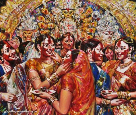 Durga Puja Experiences in Kolkata Durga Puja Drawing, Durga Puja Kolkata, Composition Painting, Bengali Art, Indian Illustration, Lord Murugan Wallpapers, Durga Painting, Festivals Of India, Vertical Images