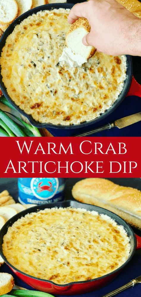 Appetizer For Party, Crabmeat Dip, Crab Artichoke Dip, Warm Crab Dip, Crab And Artichoke Dip, Hot Artichoke Dip, Crab Appetizer, Baked Crab, Seafood Dip