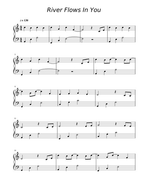 Print and download in PDF or MIDI River Flows In You. Free sheet music for Piano. Made by isomnia. Violin Sheet Music For Beginners, Piano Sheet Music Beginners, Beautiful Violin, Popular Piano Sheet Music, River Flows In You, Free Printable Sheet Music, Easy Sheet Music, Free Piano Sheets, Piano Sheet Music Pdf