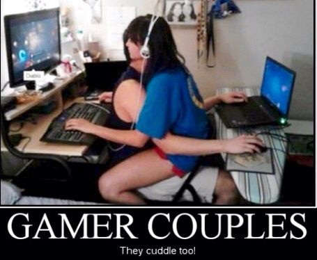 Some couples are closer than others Gaming Chair Cuddling Couples, This Should Be Us Couple, Gamer Bf And Gf, Humor Spongebob, Selamat Hari Valentine, Gamer Couple, Hari Valentine, Memes In Real Life, Couple Activities