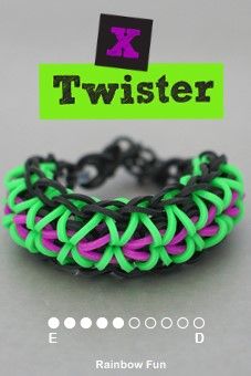 Instructions on how to make Rainbow Loom Designs - Loom Bracelets & Charm Patterns Rainbow Loom Easy, Loom Band Patterns Instructions, Loom Tutorials, Loom Bands Tutorial, Loom Band Patterns, Rainbow Loom Bracelets Easy, Fun Loom, Rainbow Loom Tutorials, Loom Band Bracelets