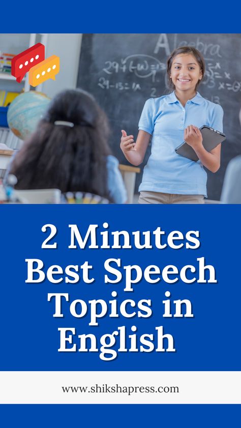 2-Minutes Speech Topics in English Topics For Speech Student, Interesting Speech Topics Student, Presentation Topics Ideas Student, English Speech Topics, Speech Topics For High School, Topic For Speech, Speech Topics Ideas, Inspirational Speech For Students, Interesting Speech Topics