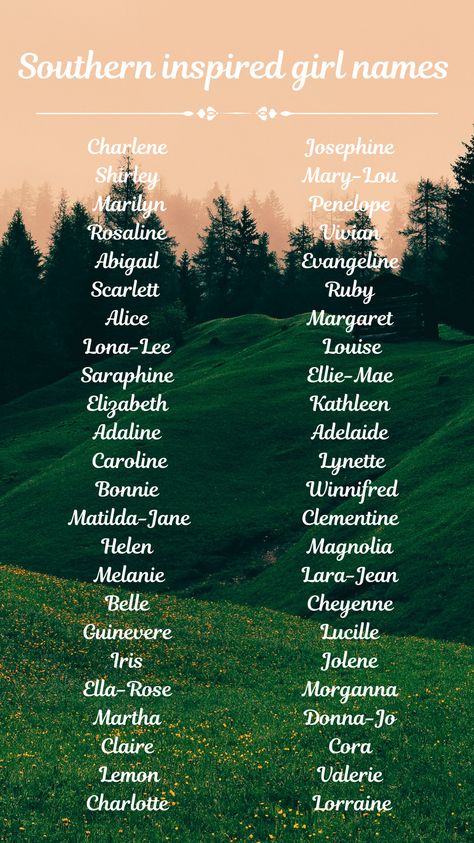 Southern Last Names, Old Southern Names, Southern Belle Names, Southern Girl Names, Western Baby Names, W Names, Southern Names, Country Baby Names, Fantasy Character Names