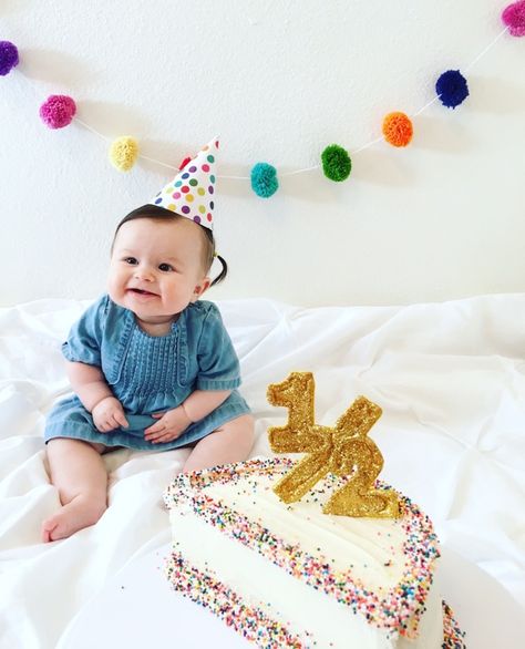 6 Months Half Cake, Diy Half Birthday Cake, Half One Birthday, Half Birthday Photo Ideas, 6month Birthday Ideas, 6 Month Theme Pictures, 6 Months Celebration Half Birthday, Half Year Birthday Photoshoot Ideas, Halfway To One Birthday Ideas