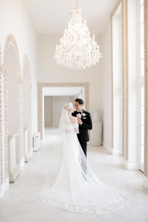 Bride & Groom at Froyle Park | Light & Airy fine art wedding photography UK Wedding With White Flowers, Mori Lee Wedding Dress, Shooting Couple, Airy Photography, Acrylic Signs, Cathedral Wedding, Luxury Wedding Photography, Art Wedding Photography, Mori Lee