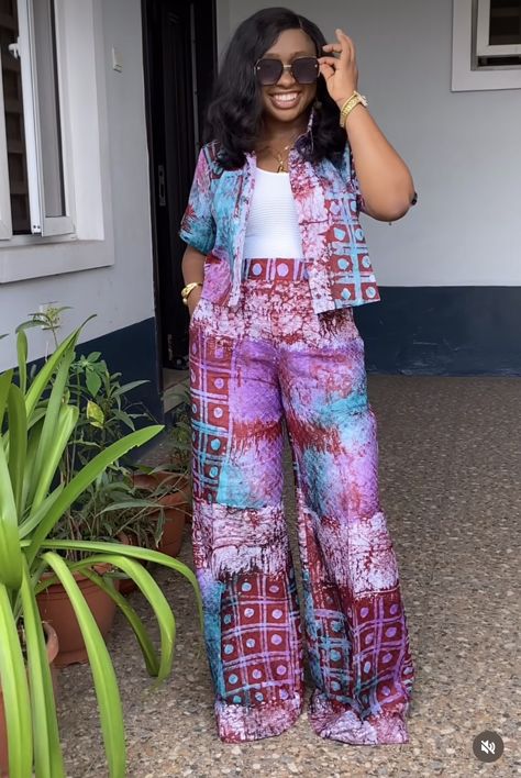 Ankara Tops With Pant Trousers, Two Piece Ankara Outfit, Kampala Trouser And Top For Ladies, Ankara 2piece Outfits, Ankara Two Piece Outfit Pants, Ankara Pants And Top, 2piece Outfits Pants, African Pants Outfits, Ankara Trouser And Top