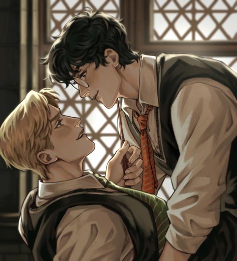 Draco malfoy and Harry Potter | Verbartt1 Draco Malfoy And Harry Potter, Malfoy And Harry, Fem Harry Potter, Draco Malfoy Fanart, Drarry Fanart, Harry Draco, Gay Harry Potter, Harry Potter Pin, Harry Potter Artwork