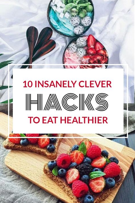 These clever hacks are the best way to eat healthier! Cheap Clean Eating, Ways To Eat Healthy, Eat Healthier, Nutritious Snacks, Clever Hacks, Healthy Eating Tips, Instagram Food, Clean Eating Snacks, Easy Snacks