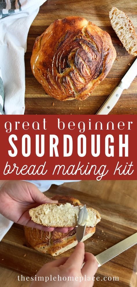 Beginner Sourdough Bread Baking Starter Kit Review - The Simple Homeplace Homemade Fruit Pizza, Beginner Sourdough Bread, Easy Sourdough Recipes, Beginner Sourdough, Sourdough English Muffins, Healthy Breads, Sourdough Bagels, Making Sourdough Bread, Fruit Pizza Recipe