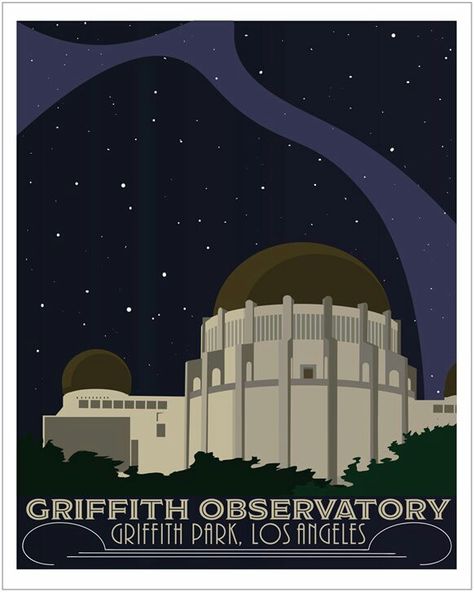 Griffith Observatory Tattoo, Griffith Observatory Aesthetic, Observatory Aesthetic, Zodiac Party, Grad Party Theme, Sky Poster, Nice Rooms, Griffith Observatory, Griffith Park