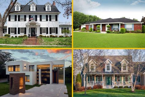 House Types Style, Types Of House Styles Exterior, Types Of Homes Architecture, Different Types Of Houses Style, House Styles Types Of, Home Styles Exterior Types, House Types Architecture, Different Types Of Homes, Types Of Houses Styles