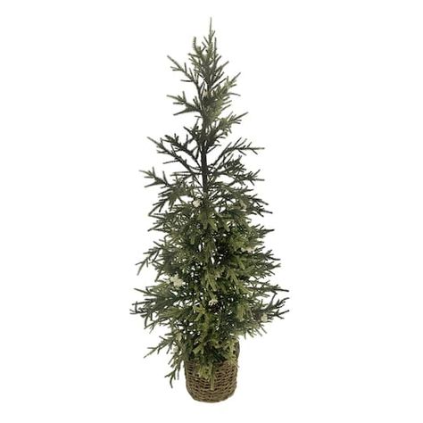 Purchase the 3ft. Pine Tree in Basket by Ashland® at Michaels. Decorate your home this winter with this beautiful potted pine tree by Ashland. Place it next to your fireplace mantel or coffee table for a festive display. Decorate your home this winter with this beautiful potted pine tree by Ashland. Place it next to your fireplace mantel or coffee table for a festive display. Details: Green 3 ft. (0.9 m) Plastic, rattan, Styrofoam®, cement, and pinecone | 3Ft Pine Tree in Basket by Ashland® | Mi Tree In Basket, Christmas Tree In Basket, Best Artificial Christmas Trees, Christmas Entryway, Neutral Christmas Decor, Artificial Christmas Trees, Christmas Front Porch, Natural Christmas, Christmas Porch