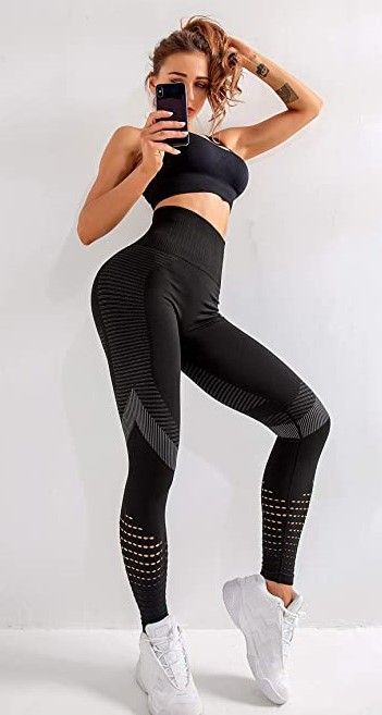 Mesh Trousers, Running Yoga Pants, Nylon Leggings, Shirts For Leggings, Waist Workout, Black High Waist, Yoga Workout, Best Leggings, Seamless Leggings