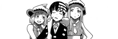 Soul Eater Banner Twitter, Soul Eater Banner Manga, Soul Eater Pc Wallpaper, Soul Eater Widget Icons, Soul Eater Twitter Header, Soul Eater Layout, Soul Eater Pfp Dtk, Soul Eater Discord Banner, Soul Eater Phone Theme