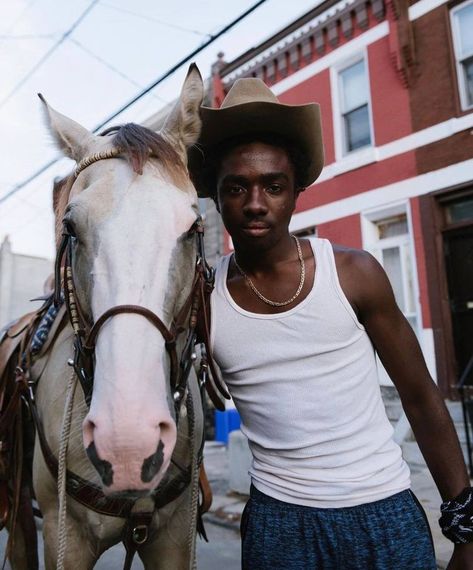 Concrete Cowboy, Billy Kidd, Black Cowboys, Cowboy Aesthetic, Black Cowgirl, I Have A Secret, Baby Cowboy, Hot Actors, Black Power