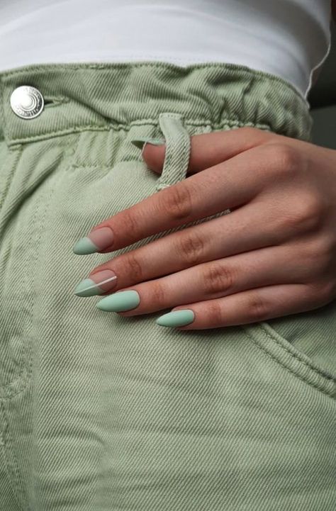 Green Nail, Minimal Nails, Nail Swag, Nailed It, Minimalist Nails, Dream Nails, Fire Nails, Classy Nails, Pretty Acrylic Nails