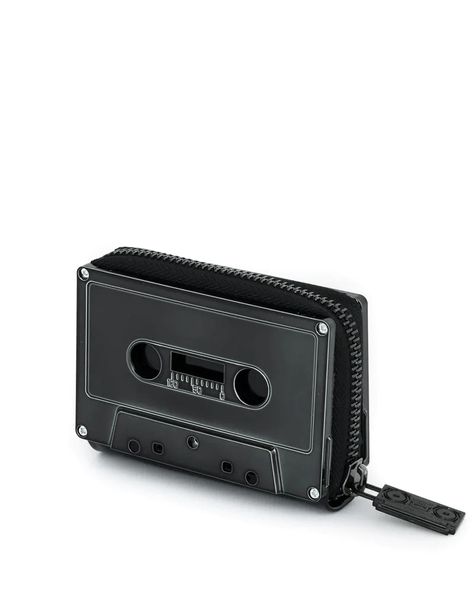 Cassette Tape Wallet - Black Chrome – Strange Ways Grunge Wallet, Cassette Tape Crafts, Cool Wallets, Wallet Aesthetic, Cassette Design, Plastic Wallet, Cute Wallet, Box Icon, Boom Box