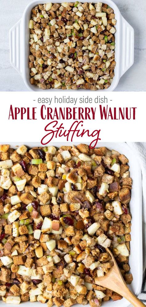 Apple Walnut Stuffing Recipes, Cranberry Walnut Stuffing Recipes, Thanksgiving Walnut Recipes, Stuffing Recipes For Thanksgiving Apple, Cranberry Apple Stuffing Recipes, Apple Pecan Stuffing, Stuffing Recipes With Cranberries, Apple Raisin Stuffing Recipes, Cranberry Walnut Stuffing