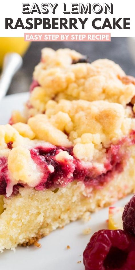 Lemon Raspberry Coffee Cake, Raspberry Coffee Cake, Lemon Coffee Cake, Cookies Pudding, Butter Zucchini, Burger Homemade, Lemon Raspberry Cake, Airfryer Chicken, Raspberry Coffee Cakes