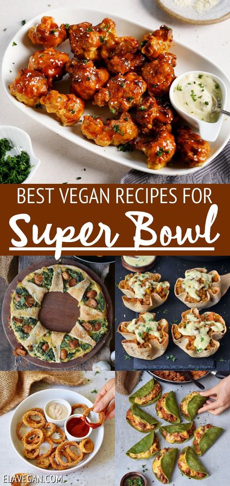 Gluten Free Football Snacks, Vegan Super Bowl Snacks, Vegetarian Super Bowl Food, Vegan Superbowl, Healthy Football Snacks, Vegetarian Super Bowl, Super Bowl Finger Foods, Vegan Superbowl Snacks, Vegan Superbowl Food